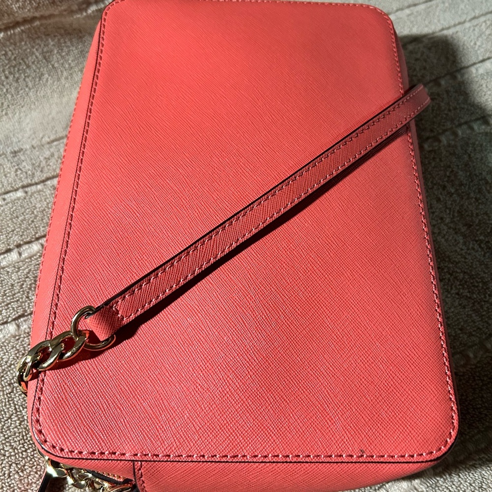 Michael Kors Pink Leather Patchwork Grapefruit Cr… - image 6